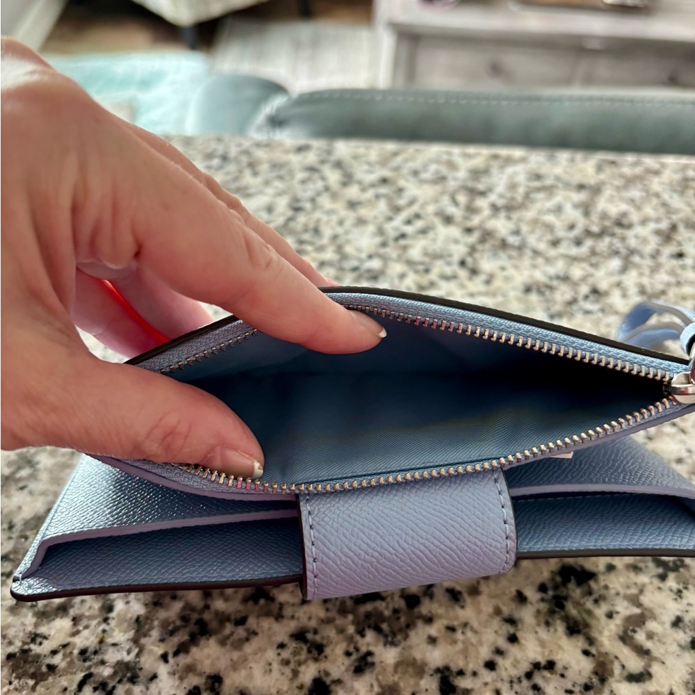Coach Marble Blue Tech Wallet - Picture 6 of 6